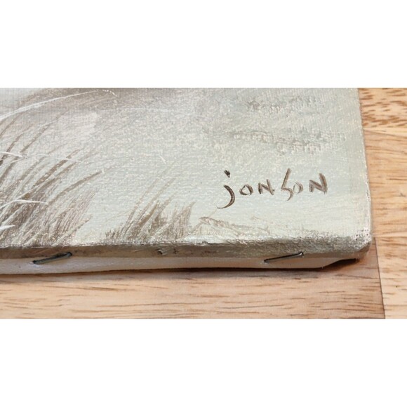 Painting "8x10" Beach, Seagull, Boat and Lighthouse Scene On Canvas-Jonson - Picture 2 of 7